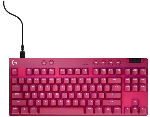 Logitech G PRO X TKL LIGHTSPEED - Logitech Magnetisch Analog - Linear - Gaming-Tastatur - Ohne Numpad - Nordisch - Rot